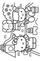Hello Kitty kleurplaat 21